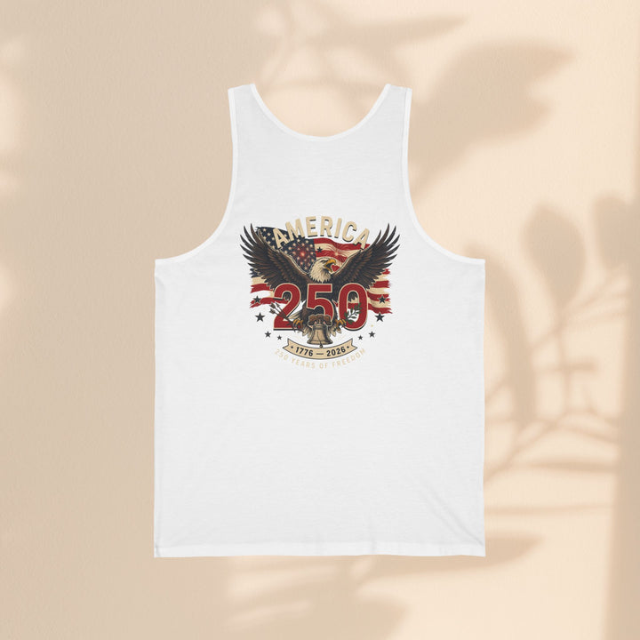 America 250 Eagle Patriotic Tank Top — USA 250th Anniversary