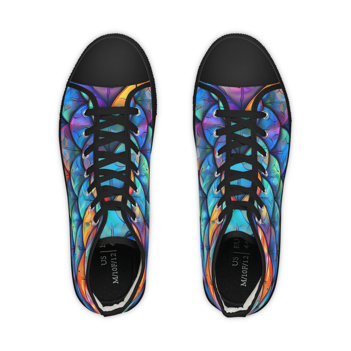 Men's High Top Sneakers - Dragon Scale Sneakers