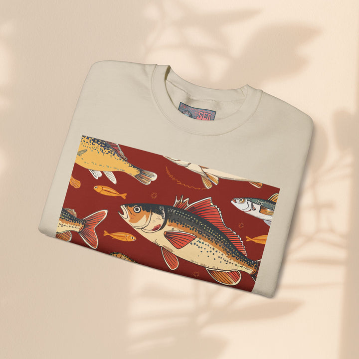 Unisex Heavy Blend™ Crewneck Sweatshirt - Red Fish