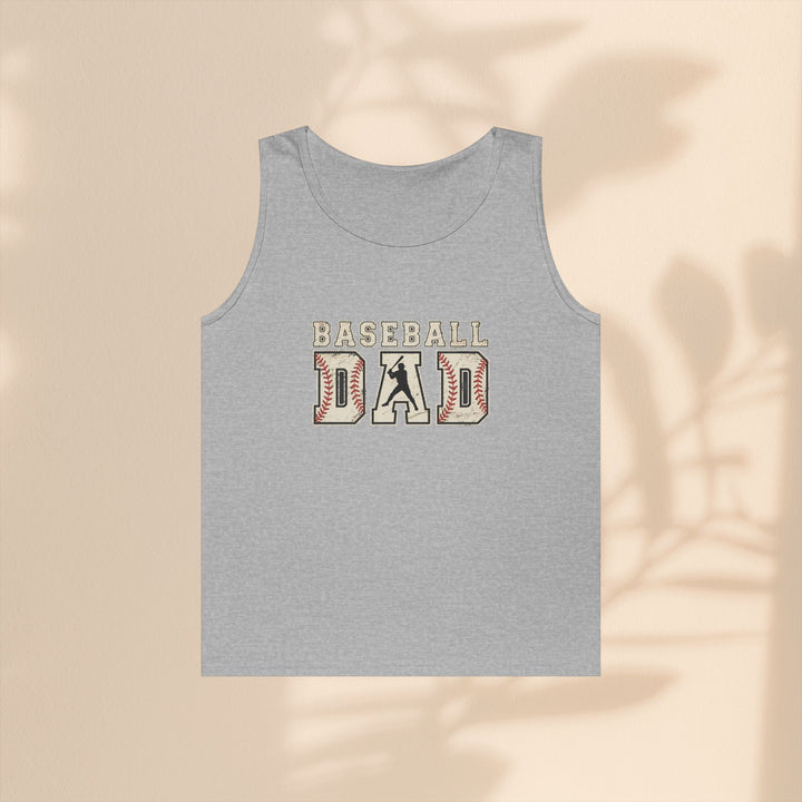 Baseball Dad Unisex Heavy Cotton Tank Top - Perfect for Summer BBQs and Game Days