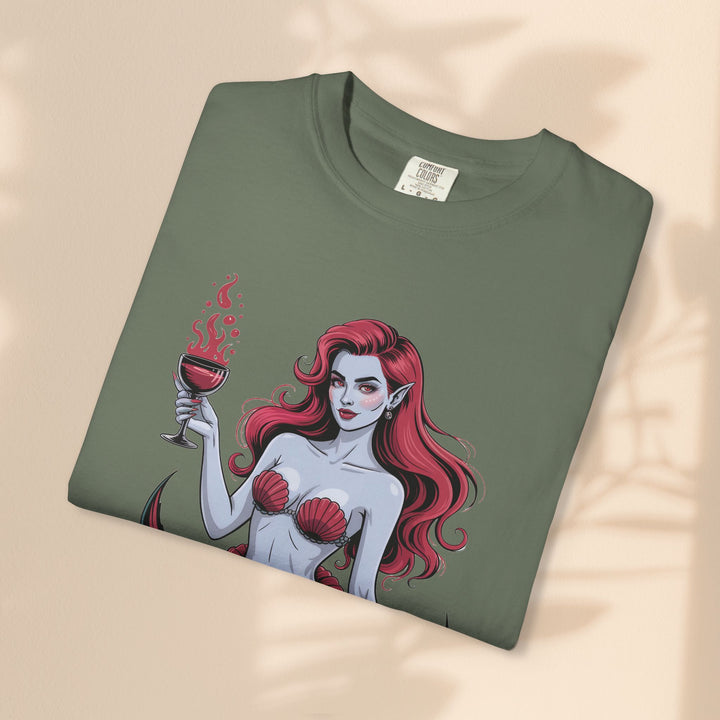 Mermaid-Themed Unisex T-Shirt – Fun Summer Apparel, Beach Lover Gift, Vintage Style Tee