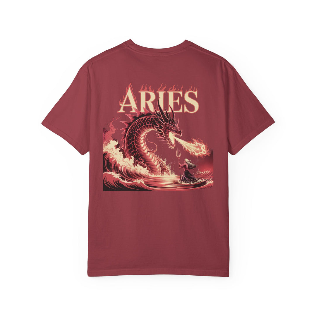 Aries Graphic T-Shirt: Unisex Astrology Tee, Zodiac Shirt for Birthdays & Everyday Wear, Perfect Gift for Aries Friends
