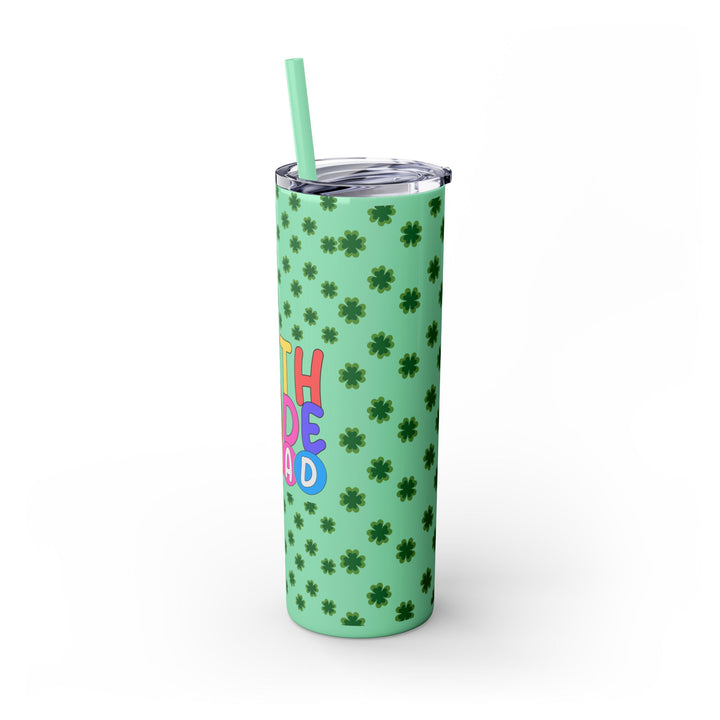 Fifth Grade Squad Colorful Skinny Tumbler with Straw, Colorful Skinny Tumbler with Straw, 20oz, Back to School Gift,