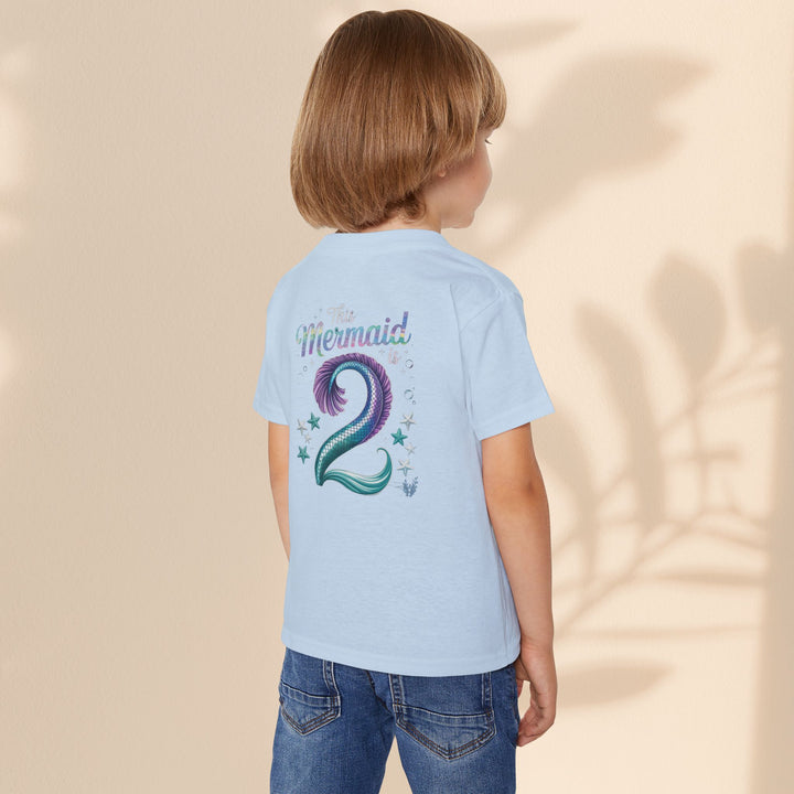 2 year old Mermaid Toddler T-Shirt | Cute Birthday Shirt, Kids Apparel, Toddler Gift, Mermaid Theme, Ocean Birthday Party
