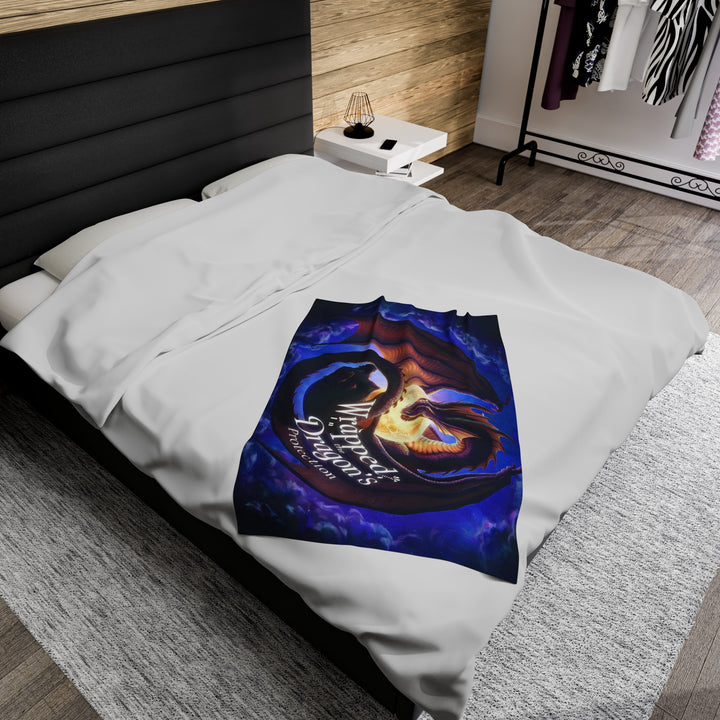 Wrapped Dragon's Protection Velveteen Plush Blanket