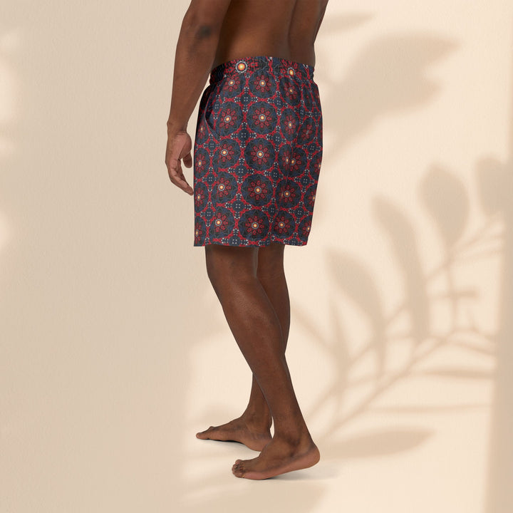 Unisex Swim Shorts for Beach Vibes - Dragon Rider Pattern