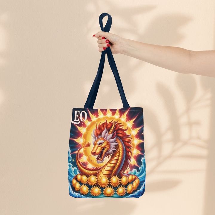 Leo Zodiac Tote Bag, Astrology Bag, Horoscope Tote, Birthday Gift, Festival Bag, Celestial Art Bag