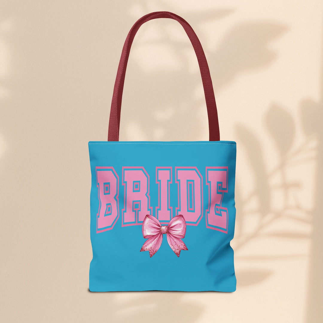 Bride Tote Bag with Bow | Bridal Shower Gift, Wedding Essentials, Bachelorette Party Accessory, Gift for Bridesmaids