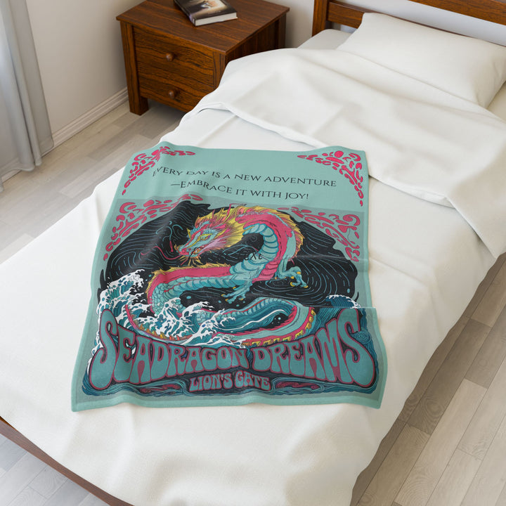 Velveteen Plush Blanket - Sea Dragon Dreams
