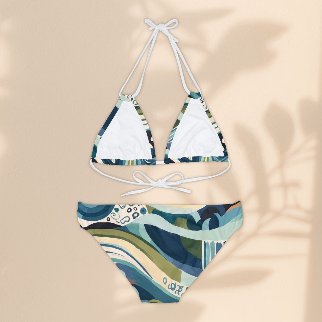 String Bikini Set - Wave Crest