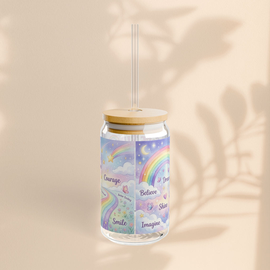Hope Bunny “I Am Hopeful” Sipper Glass – 16 oz