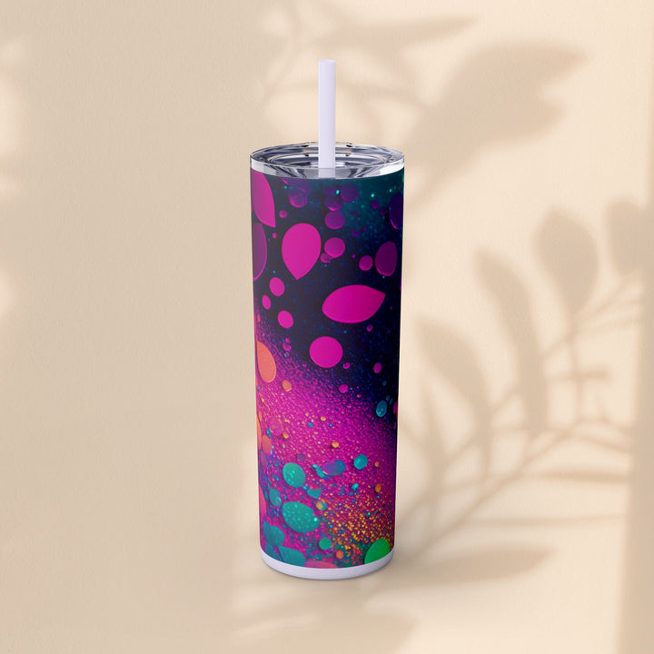 Skinny Tumbler with Straw, 20oz - Mer Sparkle