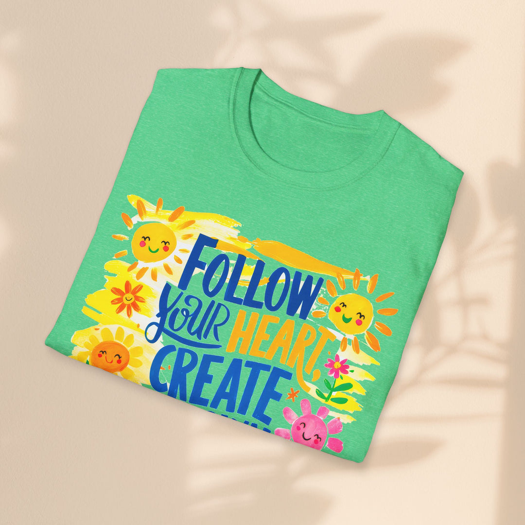 Unisex Softstyle T-Shirt - Follow Your Heart Create Your Own Sunshine