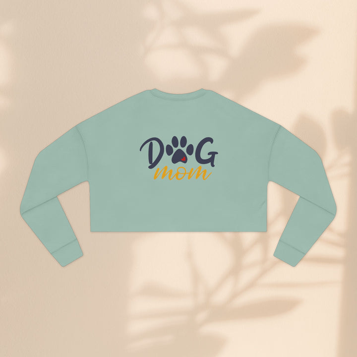 Dog Mom Cropped Sweatshirt - Perfect Gift for Dog Lovers