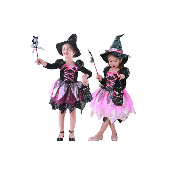 Girls’ Halloween Witch Costume – Toddler & Kids Cosplay Outfit