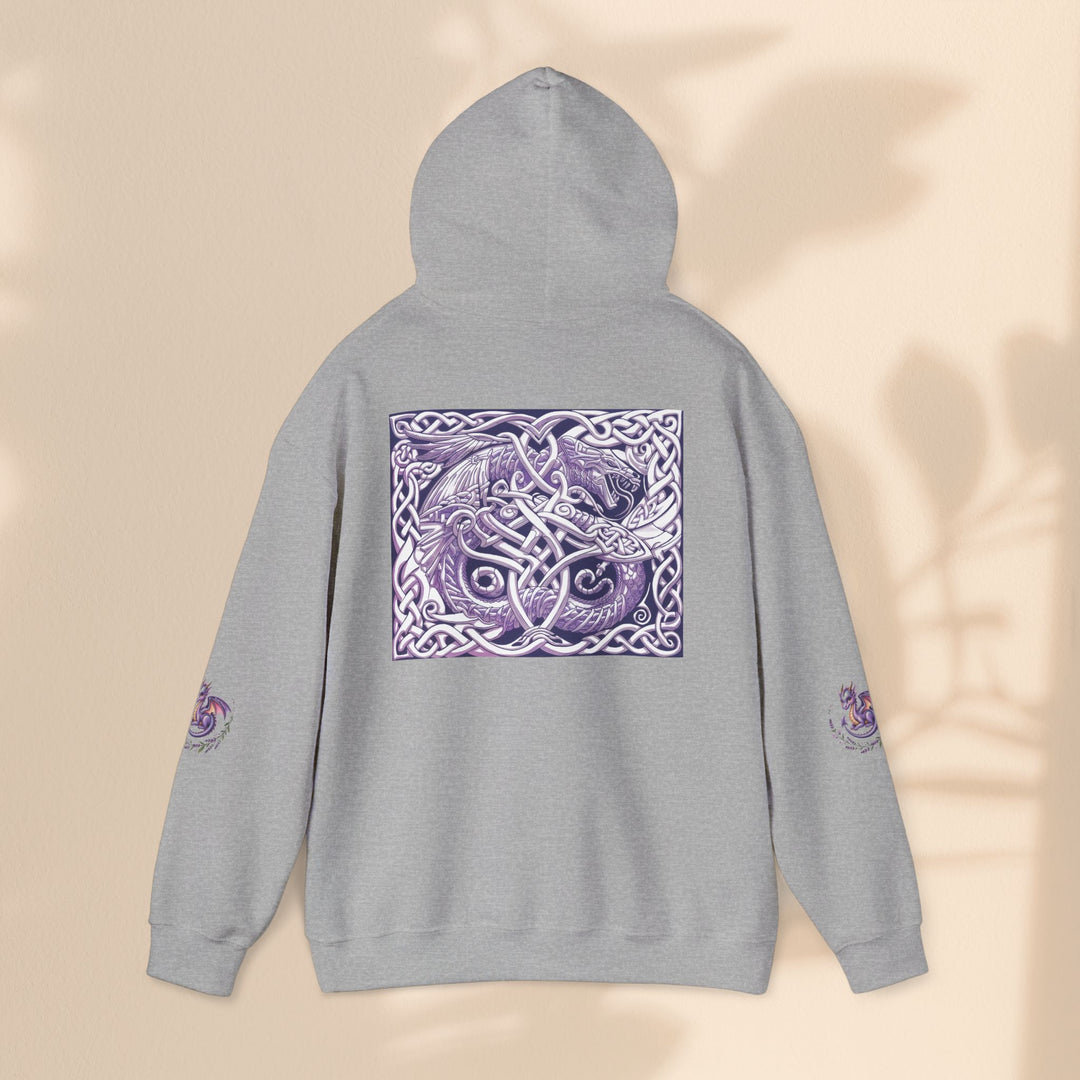 Celtic Dragon Hoodie, Gift for Fantasy Lovers