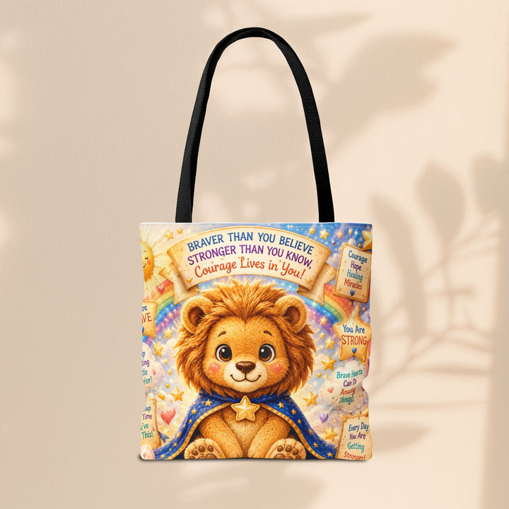 Cute Courage Lion Tote Bag | Brave Buddies™