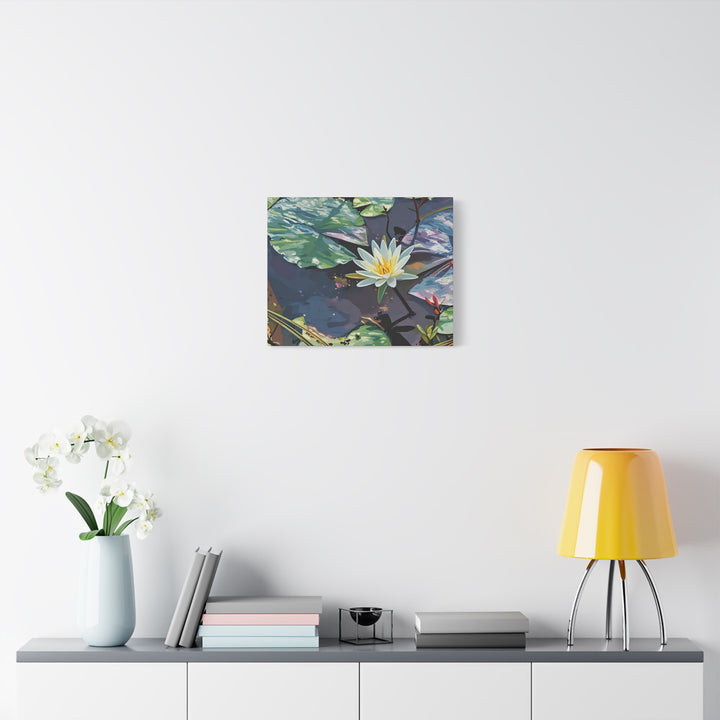 Water Lily Canvas Art Print – Nature Wall Décor