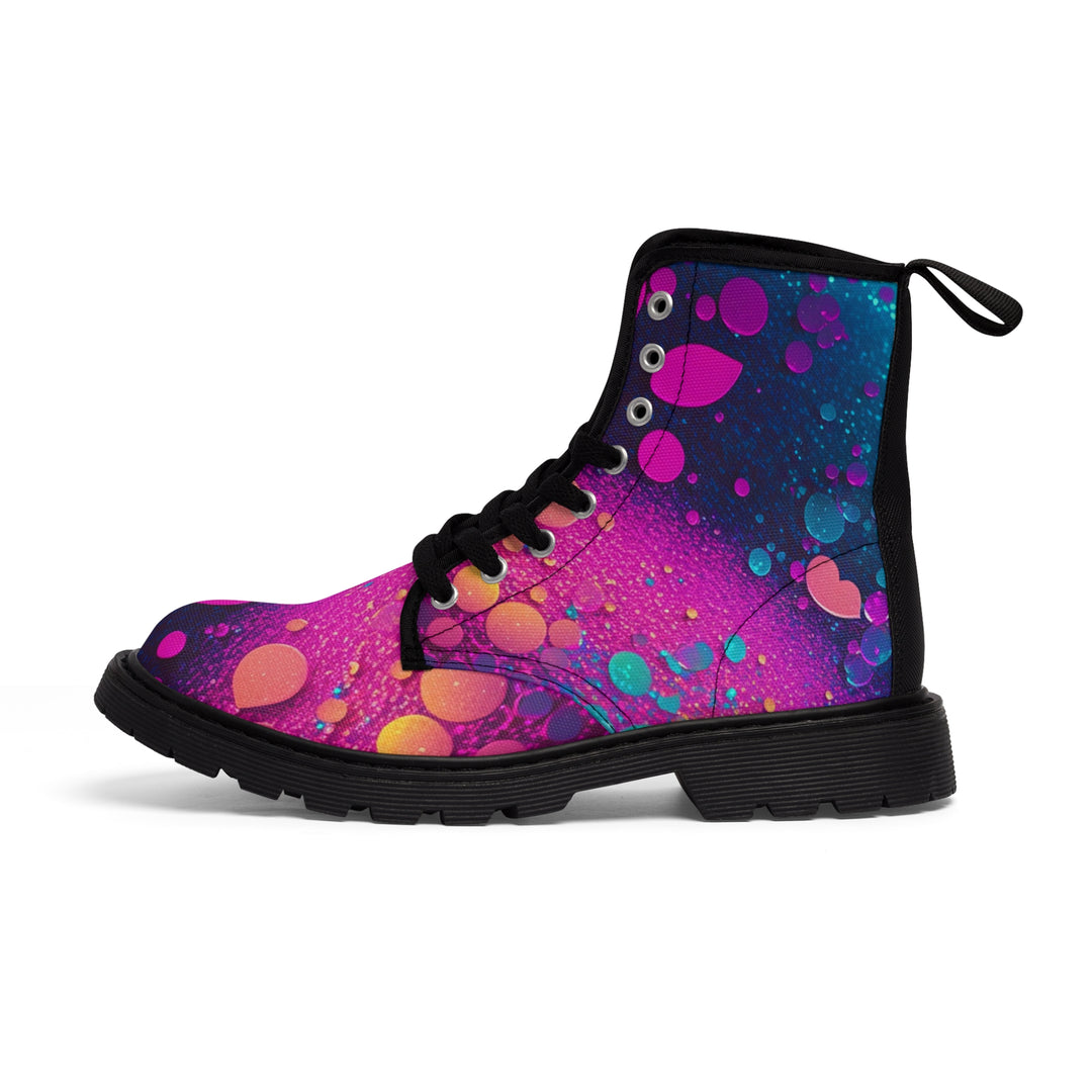 Women's Canvas Boots - Mermaid Sparkle