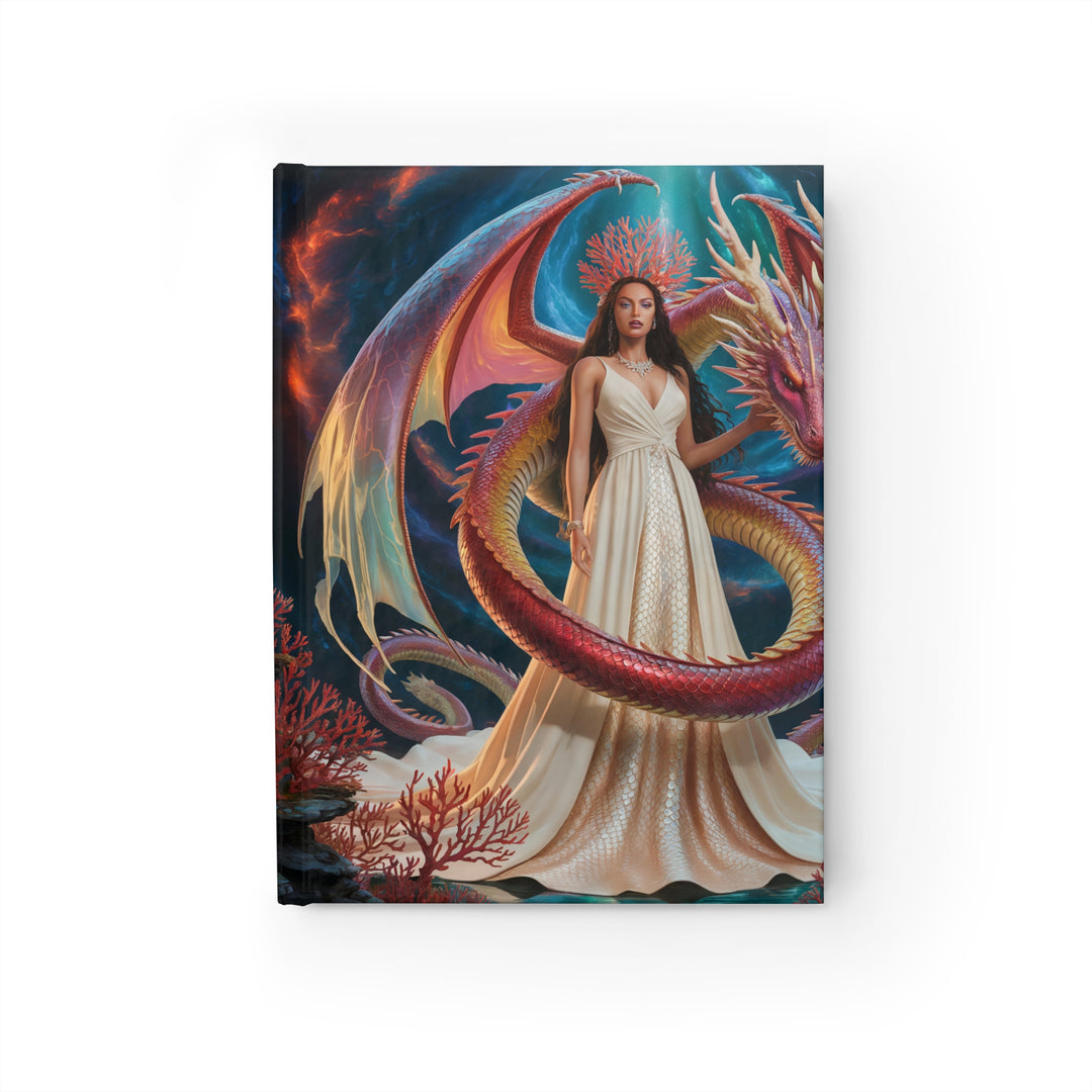 Fantasy Dragon Queen Journal | Artful Notebook for Creatives, Gift for Fantasy Lovers, Moons and Magic Theme, Writing, Sketching