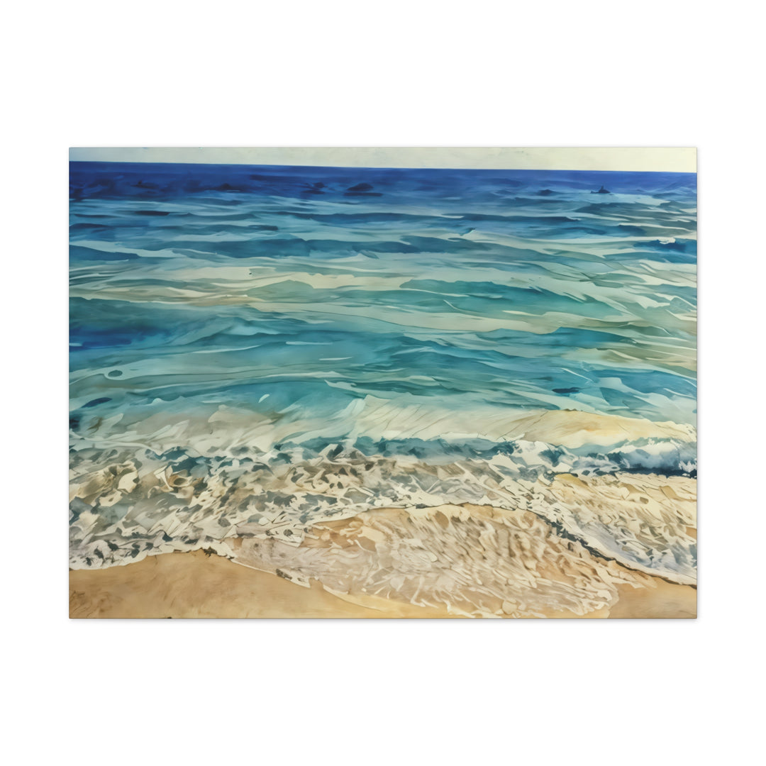 Stretched Beach Art Canvas Print