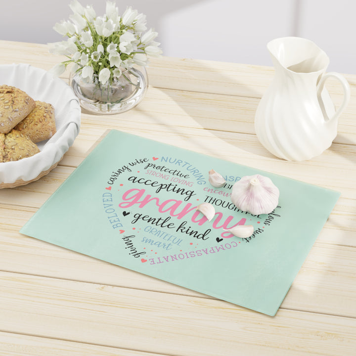 Heartfelt Granny Cutting Board - Inspirational Gift for Grandmothers