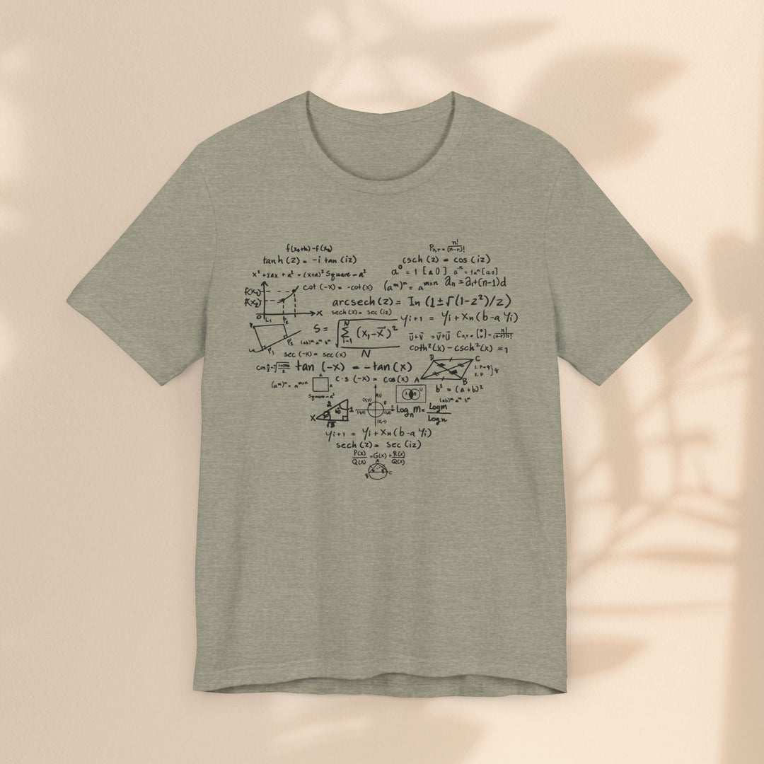 Unisex Jersey Short Sleeve Tee - Math Heart