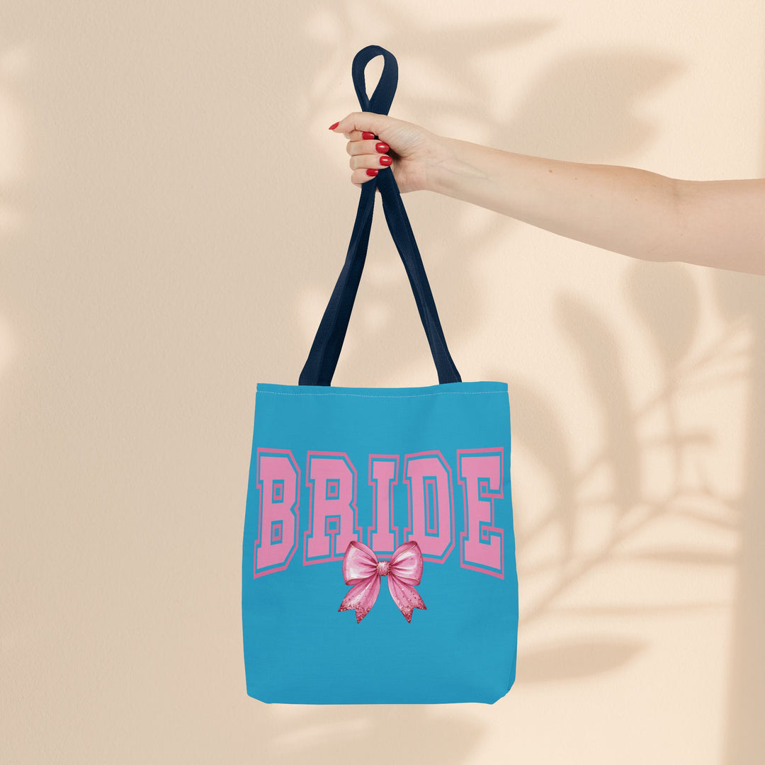 Bride Tote Bag with Bow | Bridal Shower Gift, Wedding Essentials, Bachelorette Party Accessory, Gift for Bridesmaids