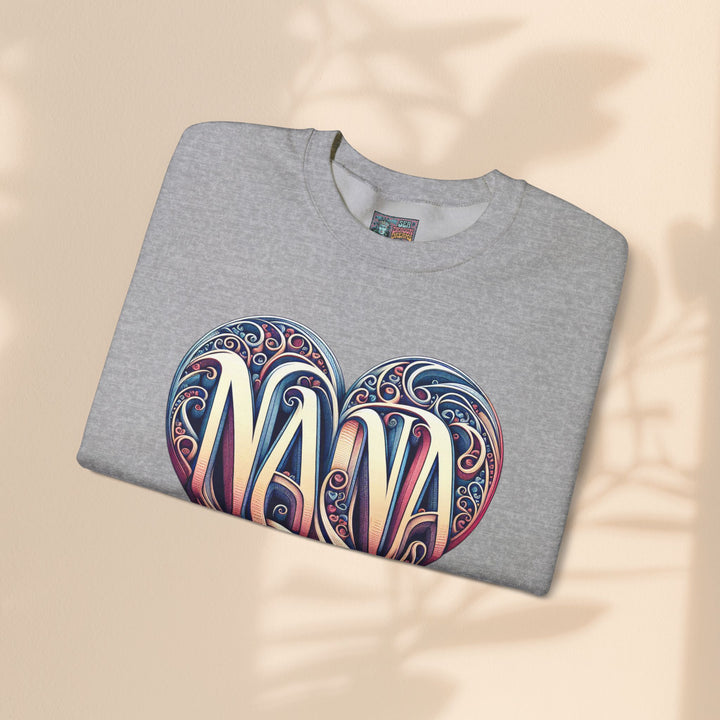 Nana Heart Design Unisex Crewneck Sweatshirt - Cozy Gift for Grandmothers