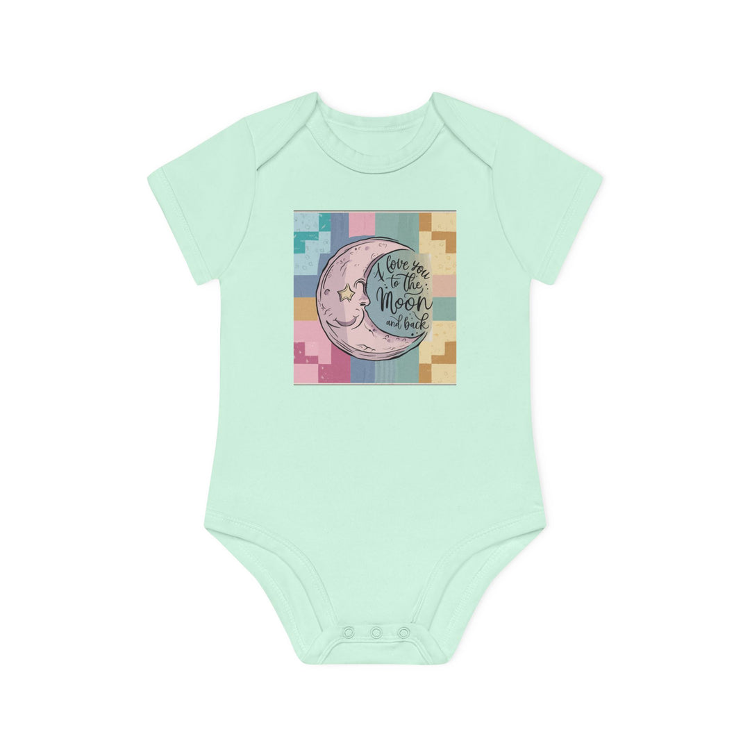 Baby Organic Short Sleeve Bodysuit - Love You To The Moon and Back