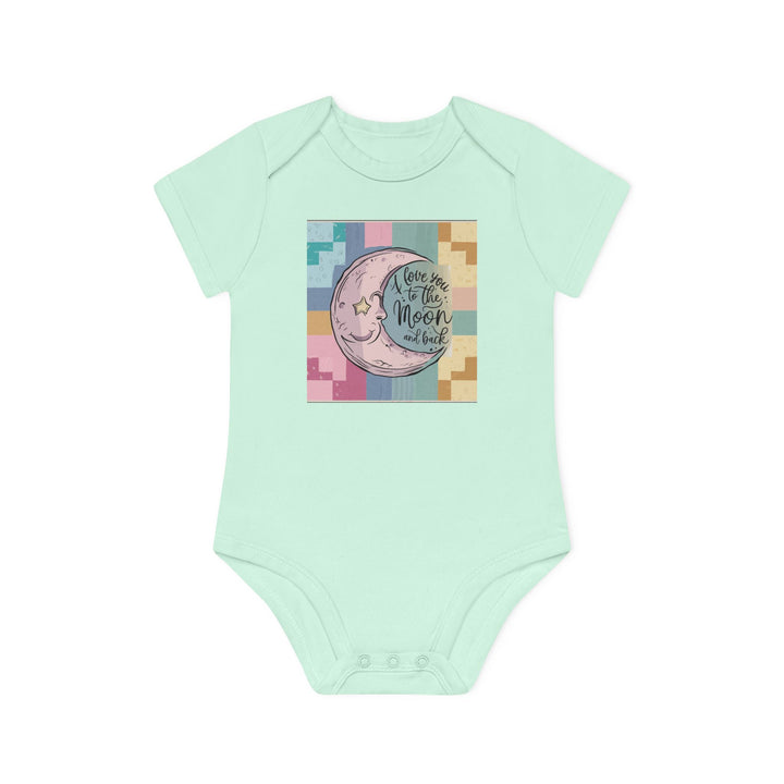 Baby Organic Short Sleeve Bodysuit - Love You To The Moon and Back