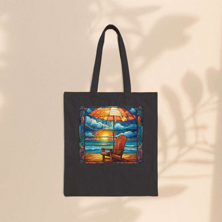 Cotton Canvas Tote Bag - Beach Rest