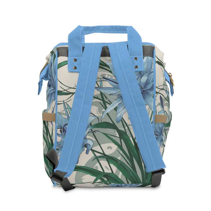 Diaper Backpack - Blue African Lily