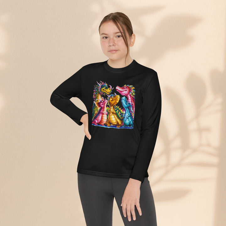 Youth Long Sleeve Competitor Tee - Dragon Joy