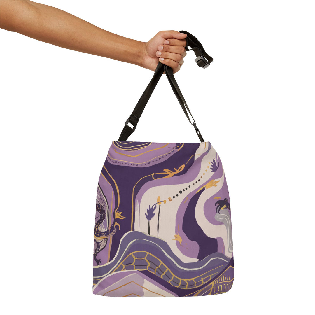 Adjustable Tote Bag  - Lavendar Legends