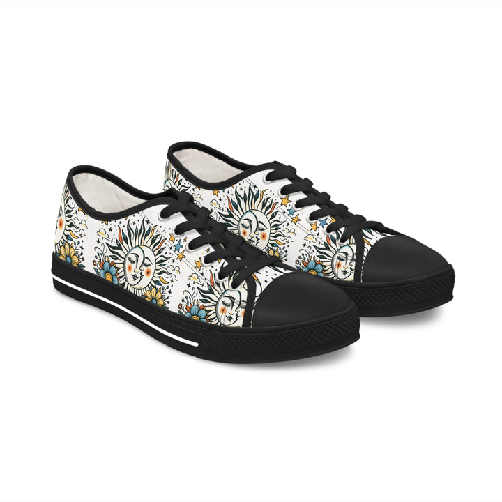 Women's Low Top Sneakers - Sun and Moon