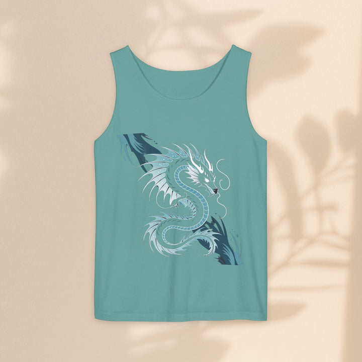 Dragon Art Unisex Tank Top - Stylish Summer Wear, Festival Apparel, Gift for Art Lovers, Beach Outfits, Cool Graphic Shirt