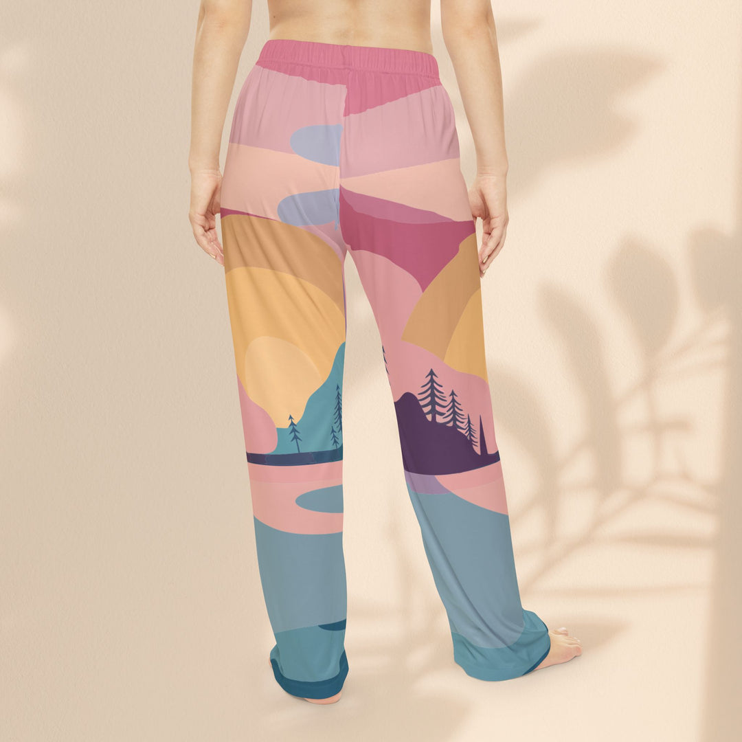 Women's Pajama Pants - Pastel Scene