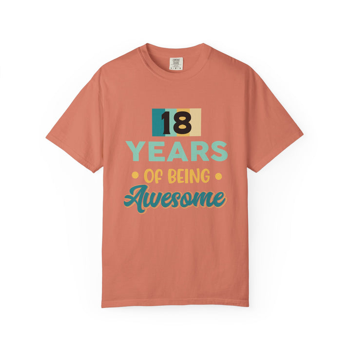 18th Birthday Unisex T-Shirt, Gift for Her, Gift for Him, Awesome Milestone Tee, Celebration Outfit, Birthday Gift Idea