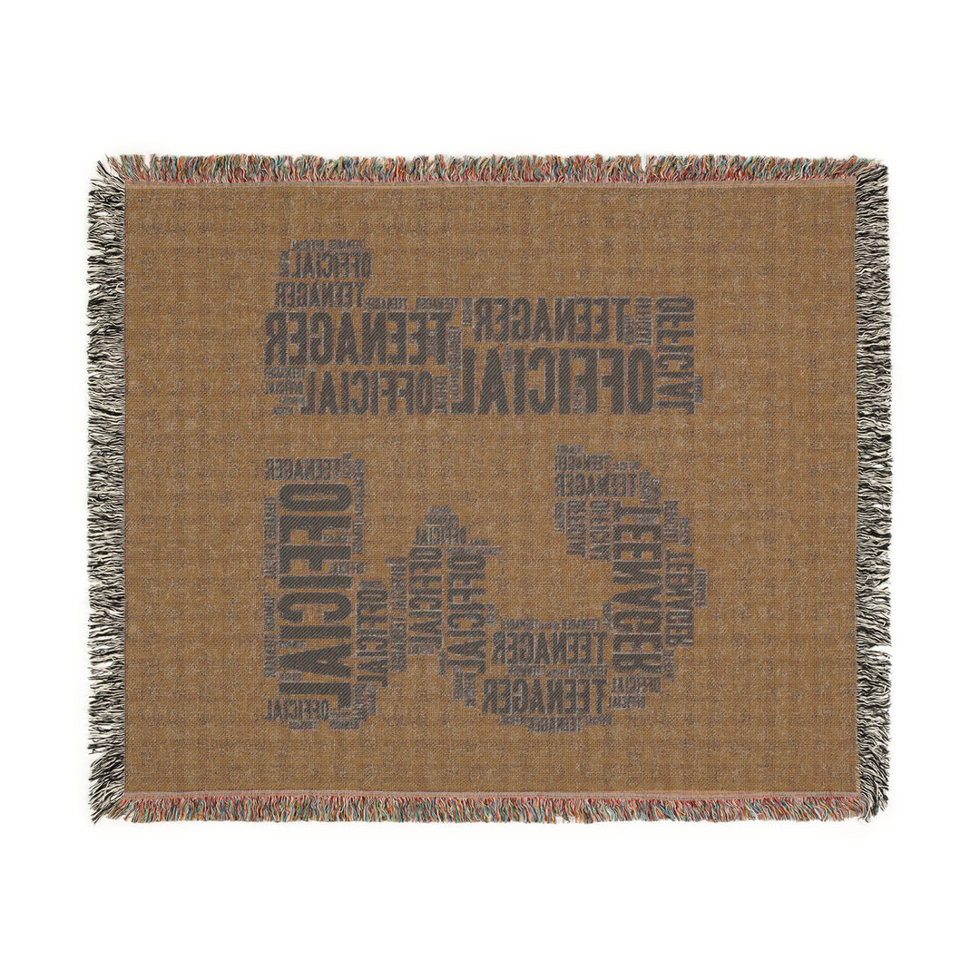 13 Years Old Official Teenager Woven Blanket – Cozy Word Art Throw, Perfect Gift for Teens