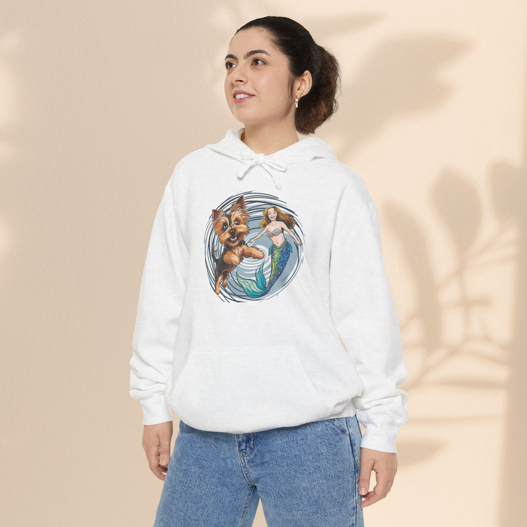 Mermaid and Terrier Hoodie