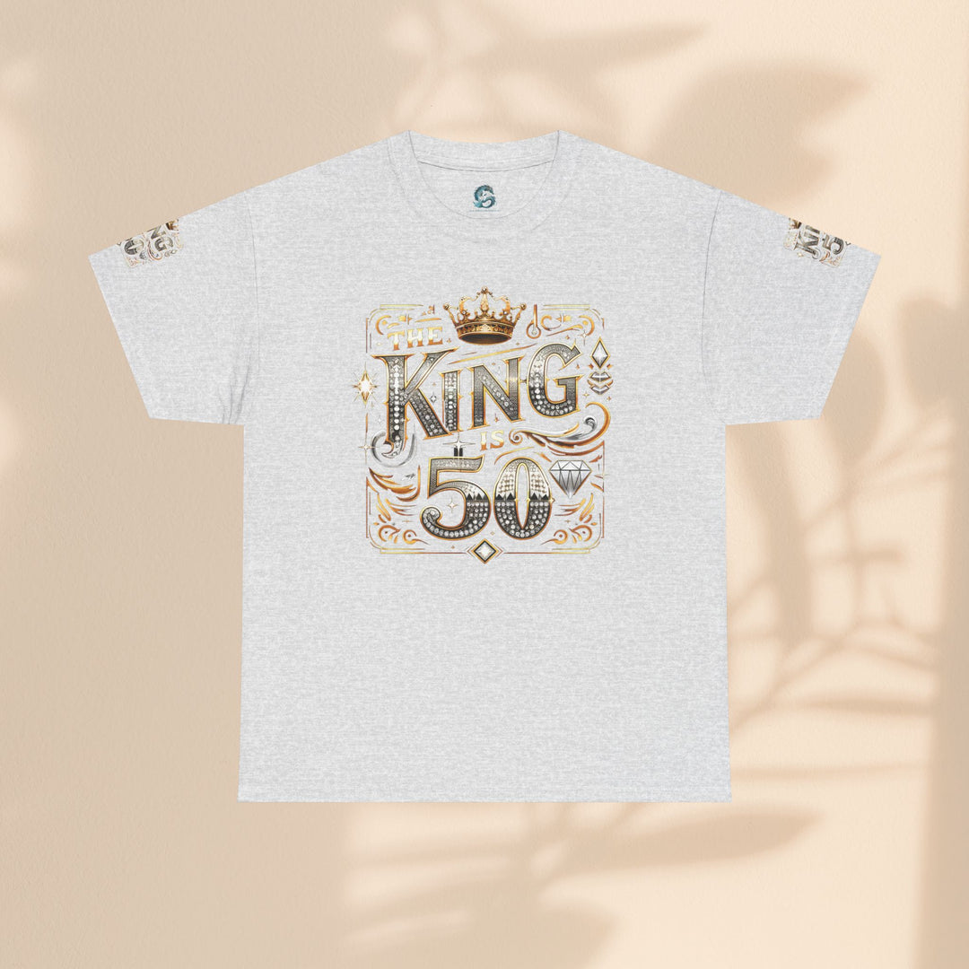 Royal 50th Birthday Tee, Vintage King Shirt, Men’s Birthday Gift, Celebrate 50 Years, Custom Graphic T-Shirt, Fun Party Top