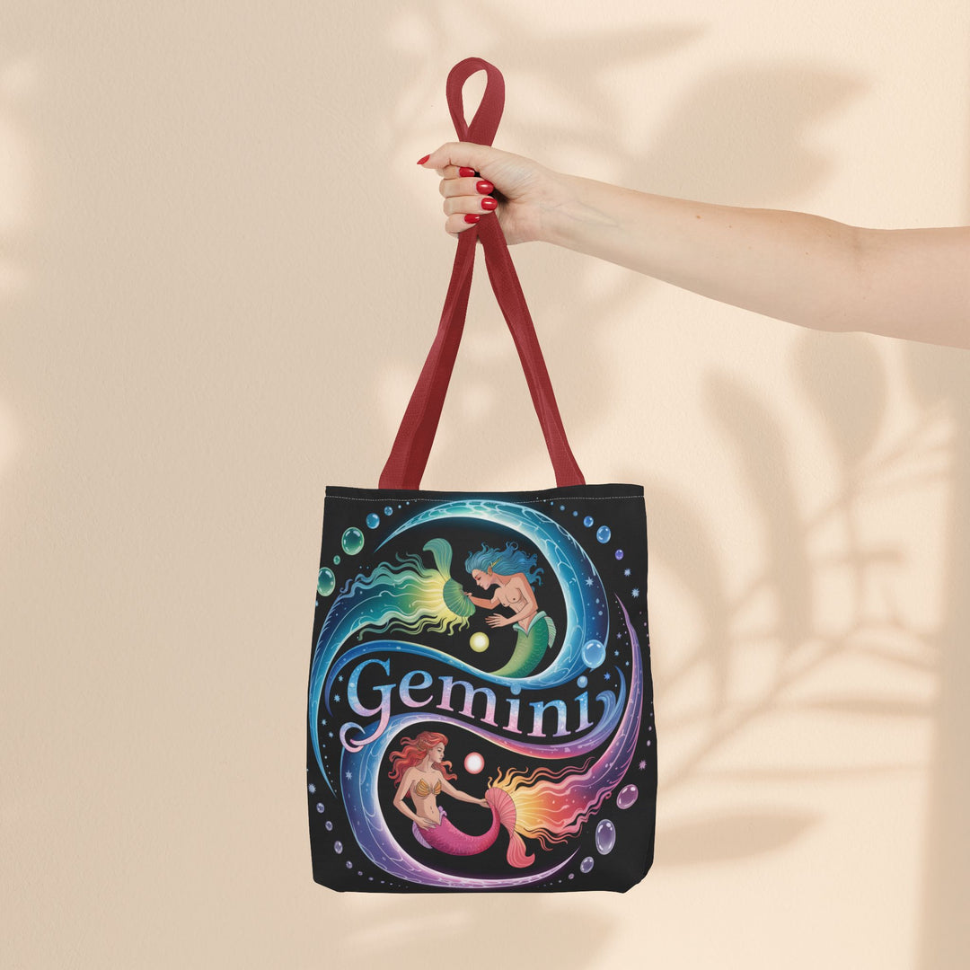 Gemini Zodiac Tote Bag - Colorful Astrology Bag, Gift for Astrology Lovers, AOP Tote for Geminis, Horoscope Design, Birthday Gift