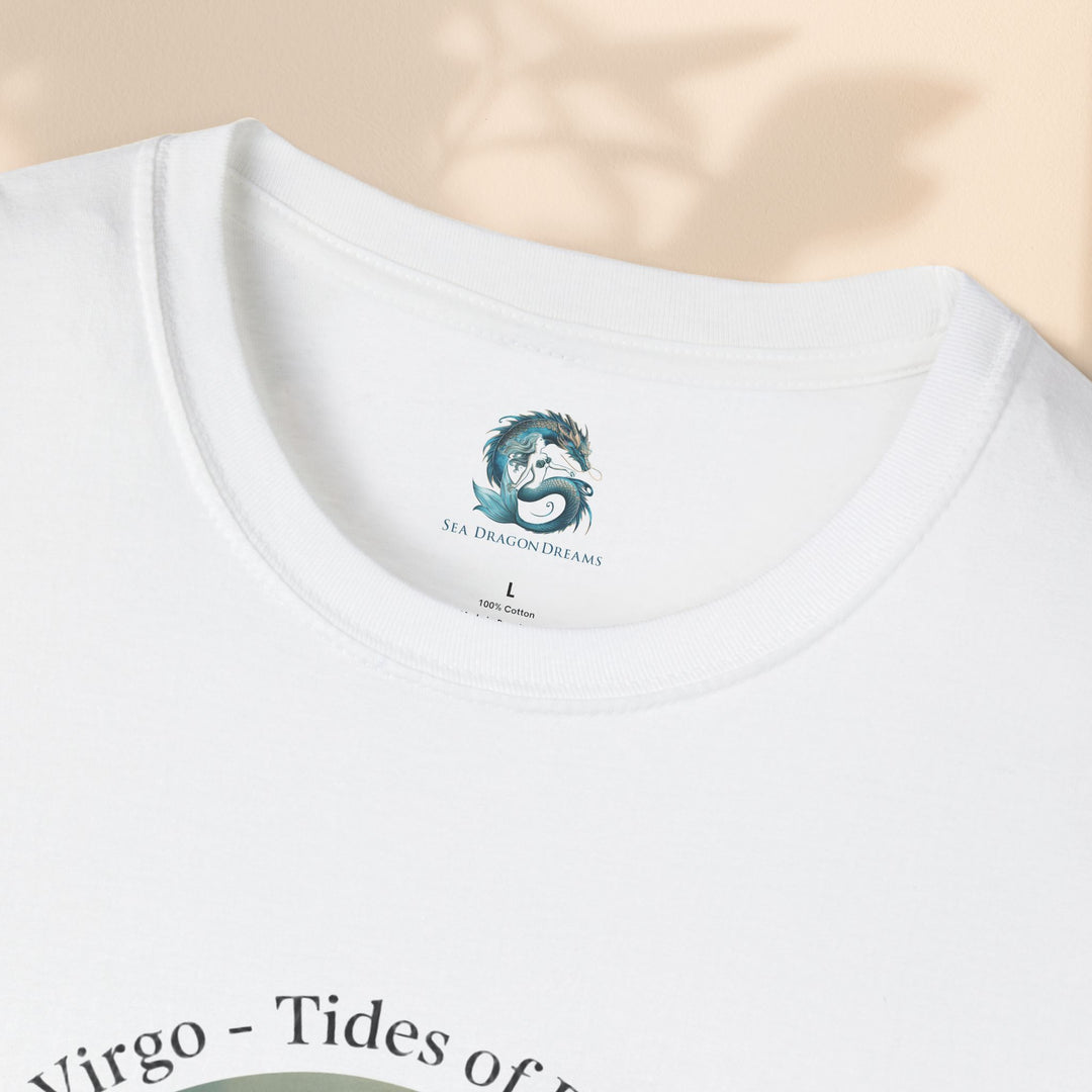 Mermaid Virgo T-Shirt, Ocean Art Tee, Summer Fashion, Gift for Beach Lovers, Sea Creature Apparel