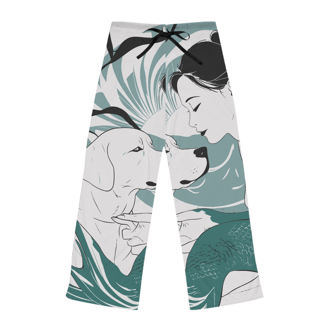 Women's Pajama Pants (AOP) - Japanese Mermaid with Lab