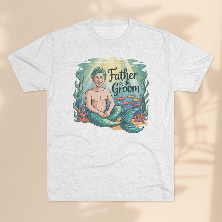 Father of the Groom Merman T-Shirt, Unique Wedding Gift, Fun Groomsmen Tee, Beach Theme Attire, Nautical Humor Shirt