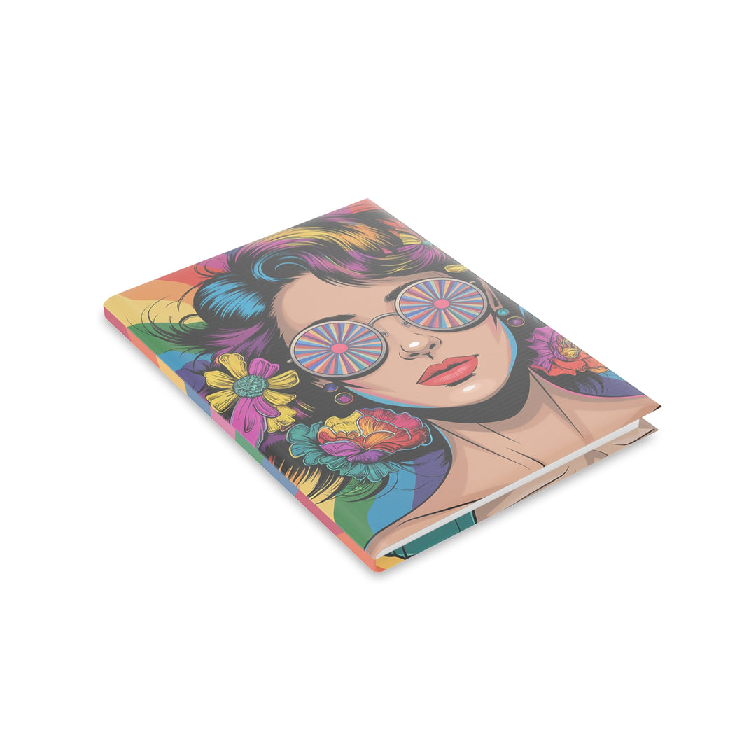 Hardcover Notebook with Puffy Covers - Hippie Girls