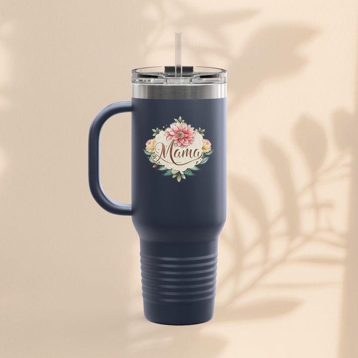 Floral Insulated Travel Mug for Moms - 40oz
