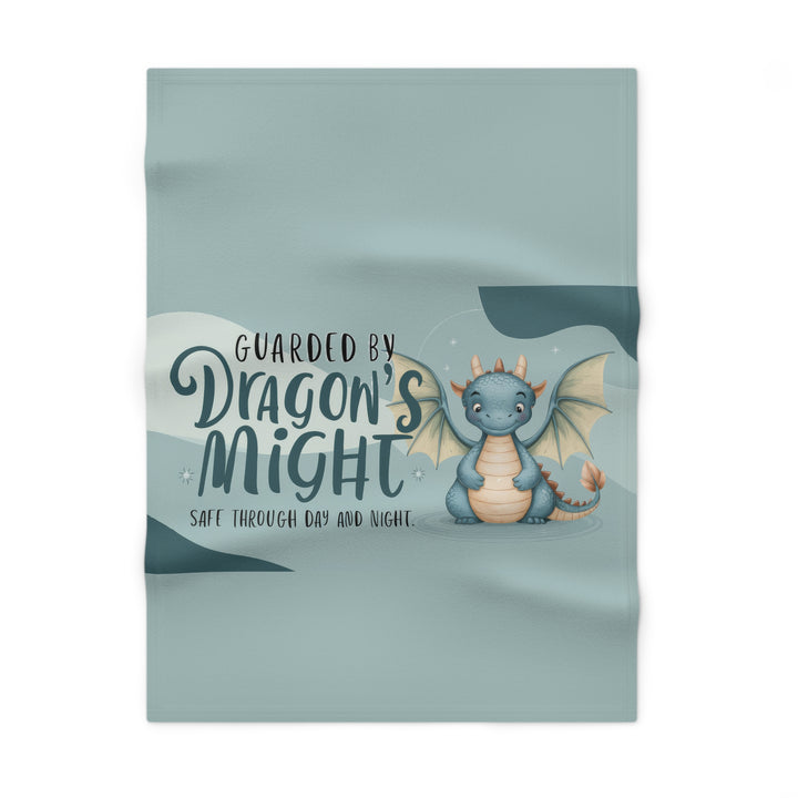 Soft Fleece Baby Blanket - Guarded by Dragon's Might