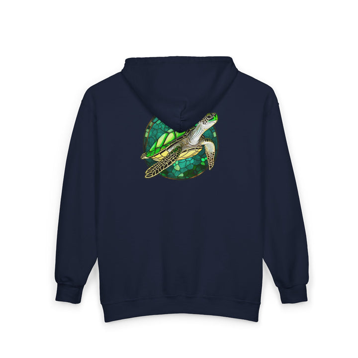 Stained Glass Turtle - Unisex Heavy Blend™ Full Zip Hooded Sweatshirt